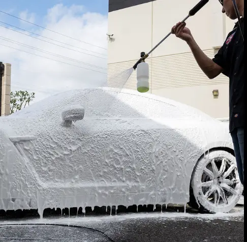 Exterior foam cannon wash on car by Detail Pro Phoenix AZ