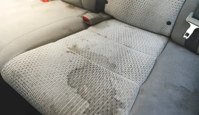 Seat stain removal service on fabric car seats Phoenix AZ
